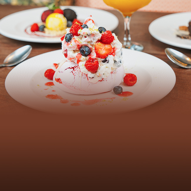 Dessert menu at The White Swan