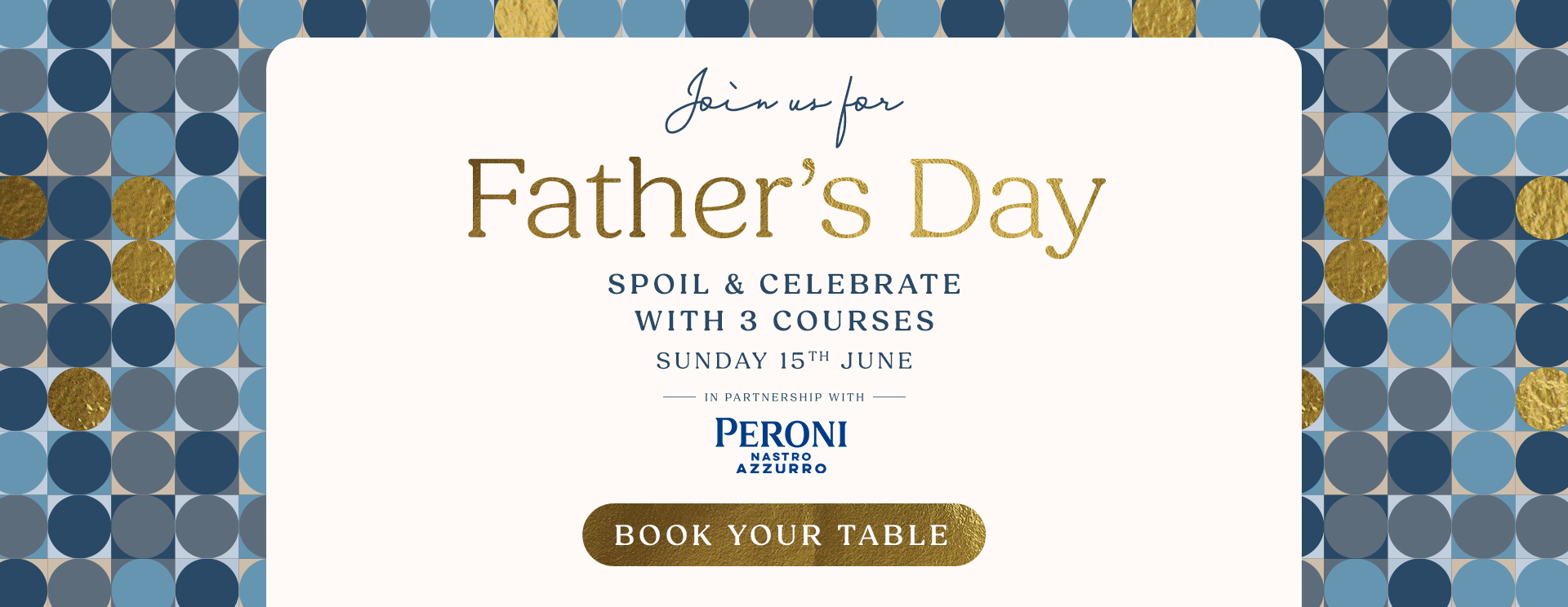 Father’s Day menu Birmingham