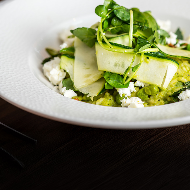 Vegan menu at The White Swan