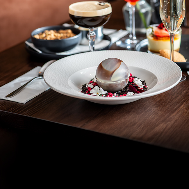 Dessert menu at The White Swan
