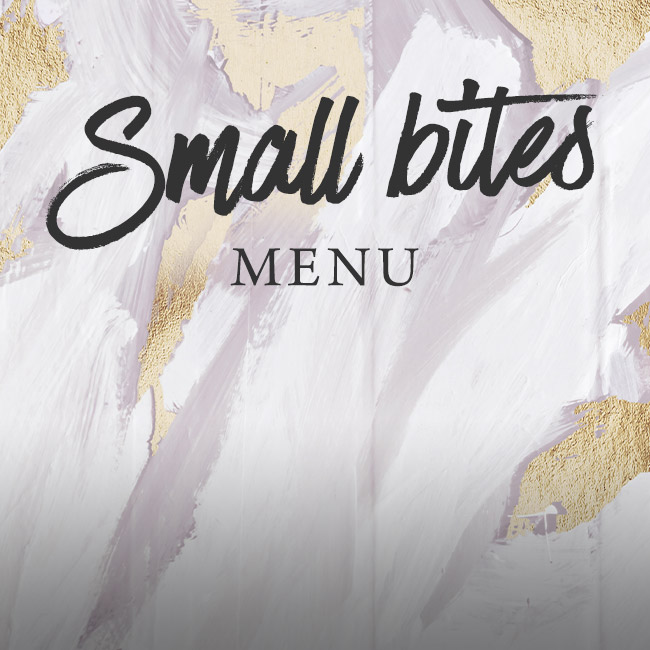 Small Bites menu at The White Swan 