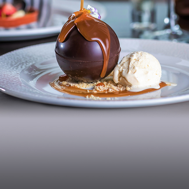Dessert menu at The White Swan